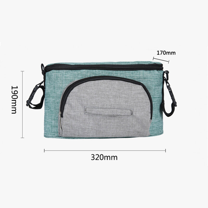 Baby Stroller Bag Organizer Mummy Diapers Bags Nappy Baby Essentials Storage Bag Hanging Carriage Pram Cart Stroller Accessories