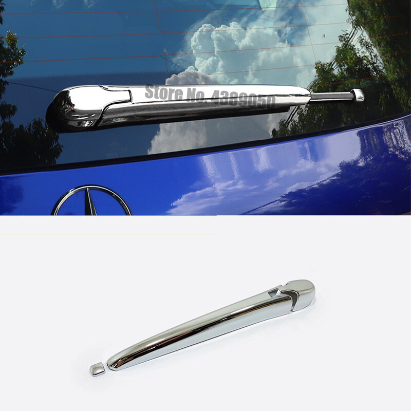 For Mercedes Benz GLB 2019 2020 accessories ABS Chrome car Rear Window Wiper Arm Blade Cover Trim Car Styling 3pcs