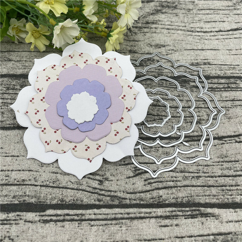Round shape Card Frame Craft Metal Cutting Dies For DIY Scrapbooking Album Embossing Paper Cards Decorative Crafts