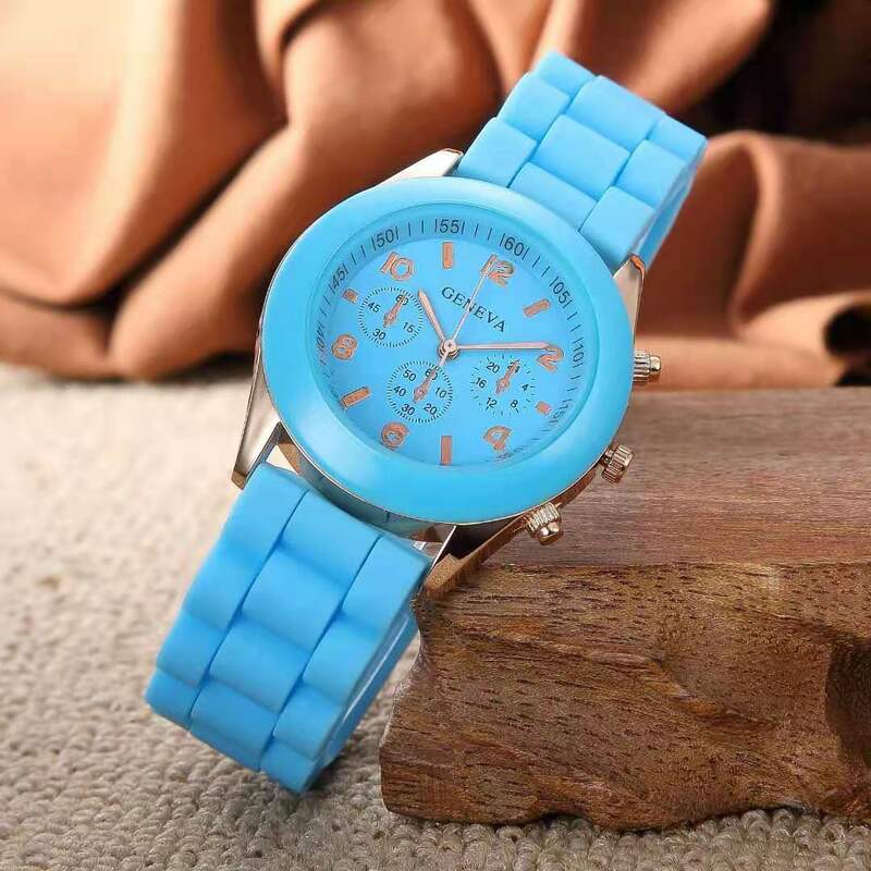 2021 neue einfache silikon Marke WOKAI Casual Quarzuhr Frauen Kristall Silikon Uhren Relogio Feminino Armbanduhr Heißer verkauf