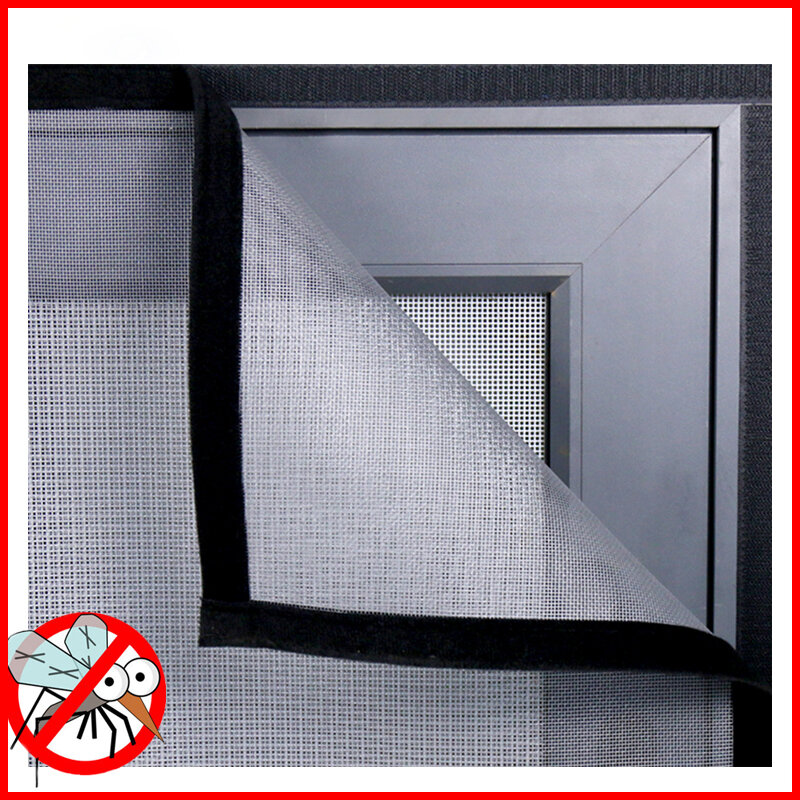 Rete dello schermo della finestra dell'insetto, tenda Anti-mosca dell'interno Tulle estate invisibile Anti-zanzara rimovibile lavabile personalizza la rete dello schermo