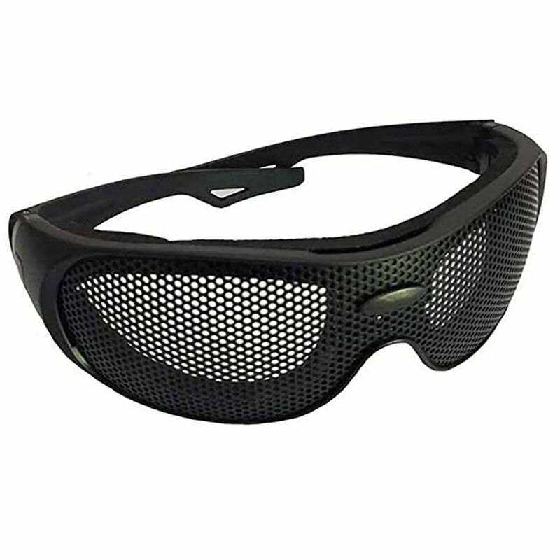 Safety Glasses Steel Mesh Anti Fog Protective Goggles Impact Resistant Matte Eyepieces with Box