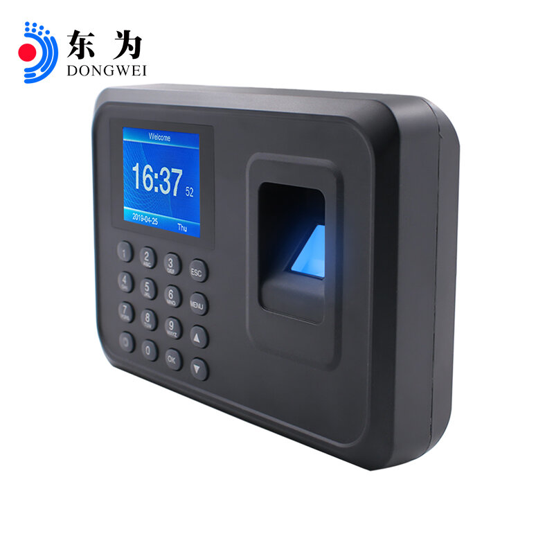 Biométrica huella digital tiempo asistencia reloj grabadora reconocimiento empleado Oficina dispositivo máquina electrónica diferentes idiomas