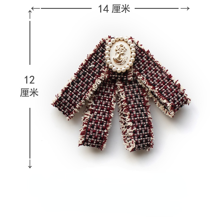 Retro damska muszka koreański brytyjski styl College koszula mundur kołnierz kwiat moda nowa perła Bowtie akcesoria damskie prezent