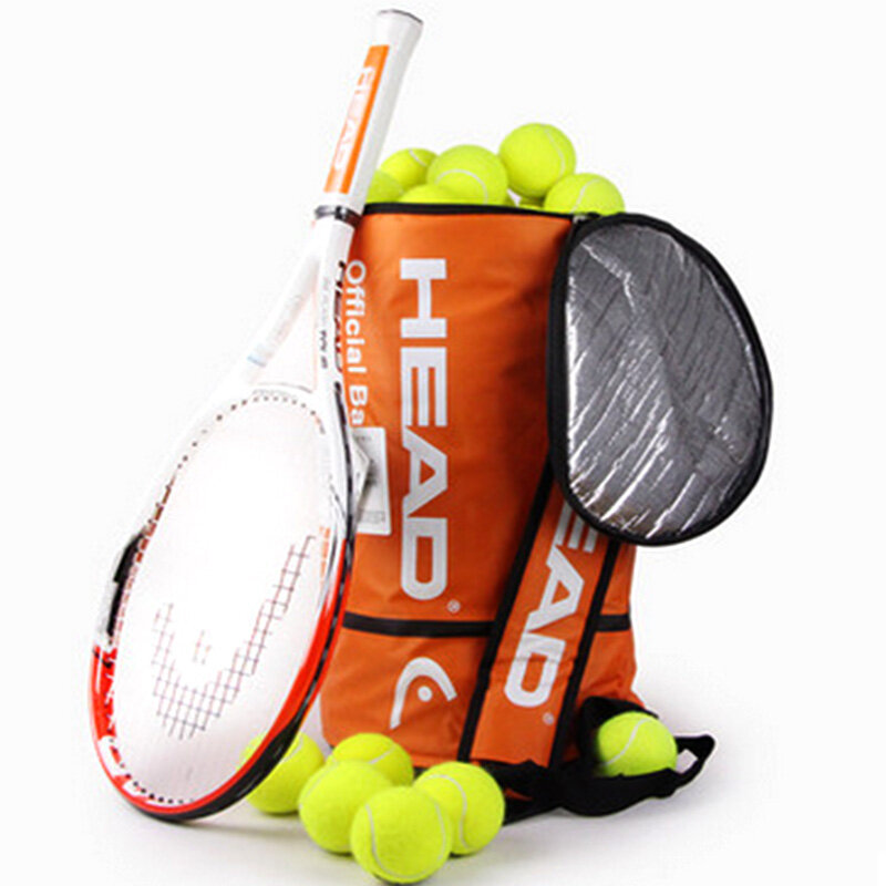 Saco de bola de tênis de raquete de ombro único, grande capacidade, isolamento térmico, acessórios para 70-100 pcs bolas