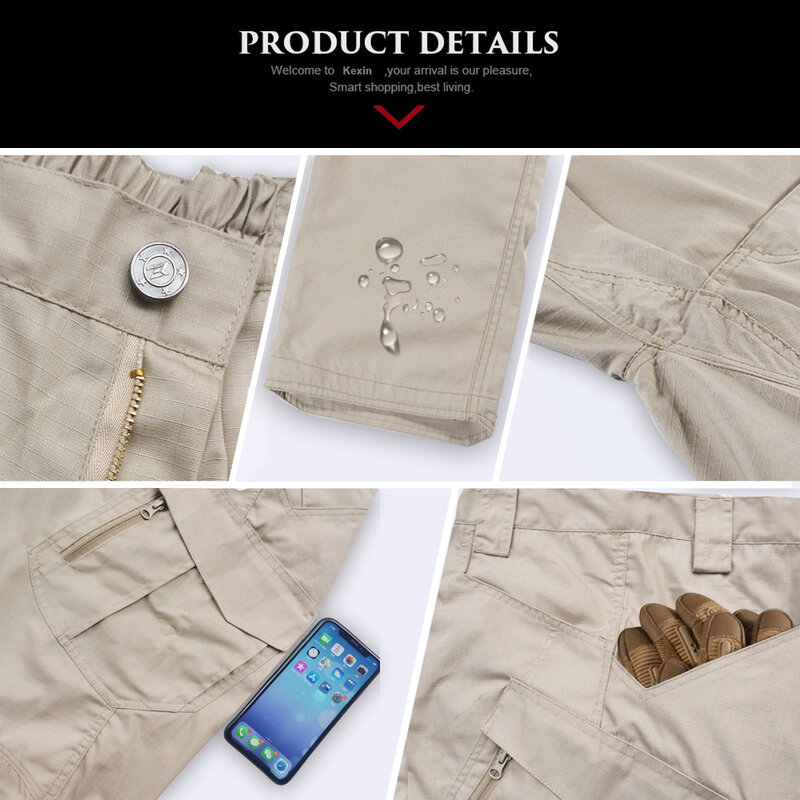 Pantalon Cargo de Camouflage élastique pour homme, vêtement militaire à poches multiples, pantalon de jogging en plein air, grande taille 5XL