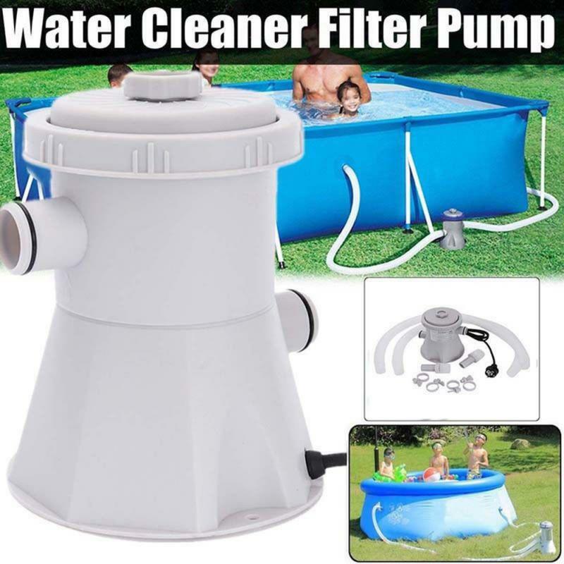 Bomba de filtro de piscina elétrica durável e reutilizável prático filtro de piscina purificador de água fácil de instalar