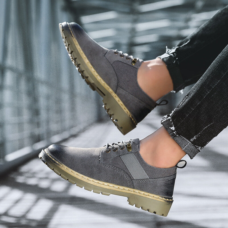 Popularna marka 2020 jesień i zima w nowym stylu męskie buty uniwersalne Casual Men Martin buty Outdoor Worker Boot brytyjski styl Boo