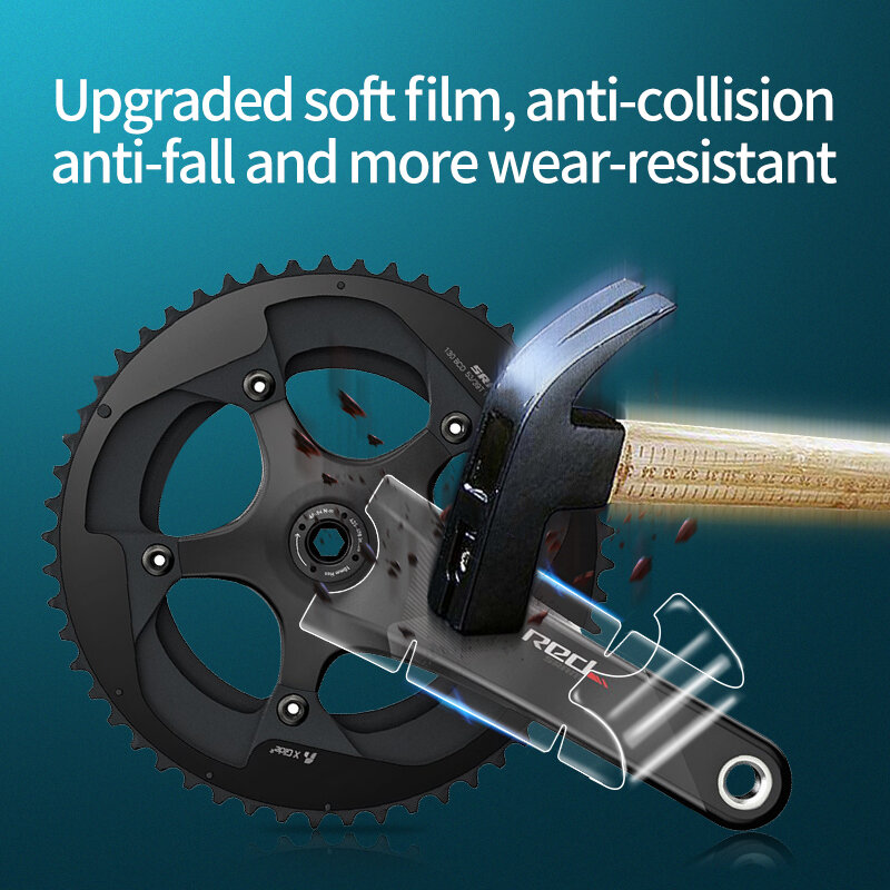 Manovella bici da strada pellicola protettiva fibra di carbonio protezioni manovella universali pellicola protettiva adesivi manovella bici da strada anticollisione