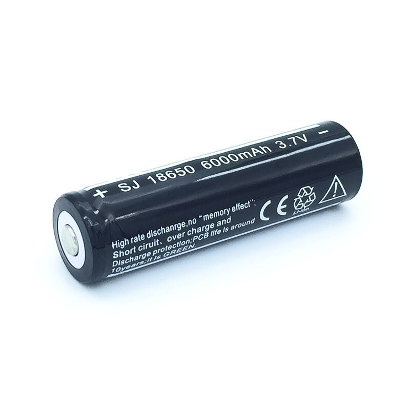 2/3/4/5pcs 18650 Bateria 6000mAh 3.7V 18650 Bateria Recarregável Li-ion Bateria De Lítio Bateria De Lítio para Lanterna LED Torch