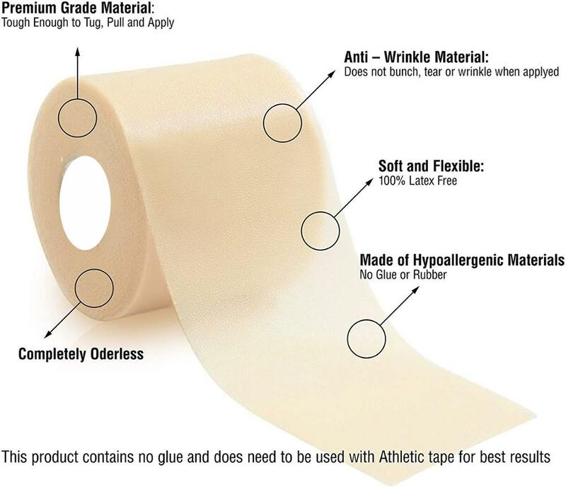 Benda in schiuma PU gomito e ginocchiere pellicola in schiuma Underwrap sport Pre-Wrap per nastro atletico