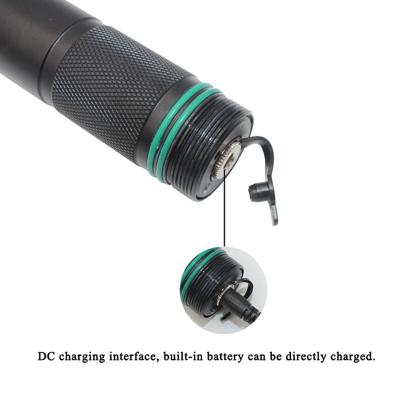 Linterna LED de buceo XHP70.2, resistente al agua, subacuática, 100m, 3x26650 batería integrada, luz de buceo recargable XHP70.2