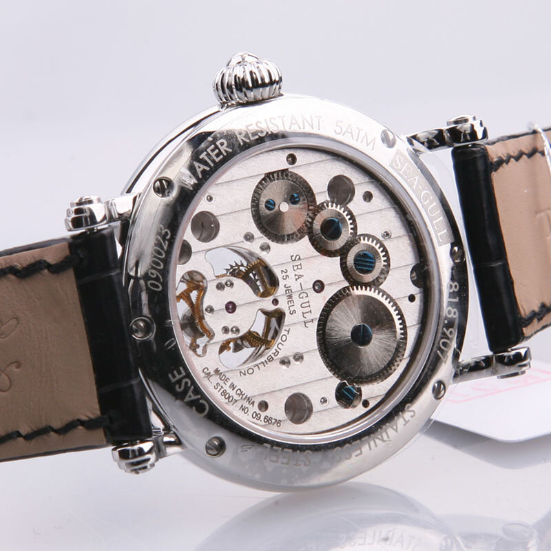 Мужские механические часы с турбийоном, водонепроницаемые часы, многофункциональные часы, мужские роскошные часы с сапфировым стеклом, часы moonphase