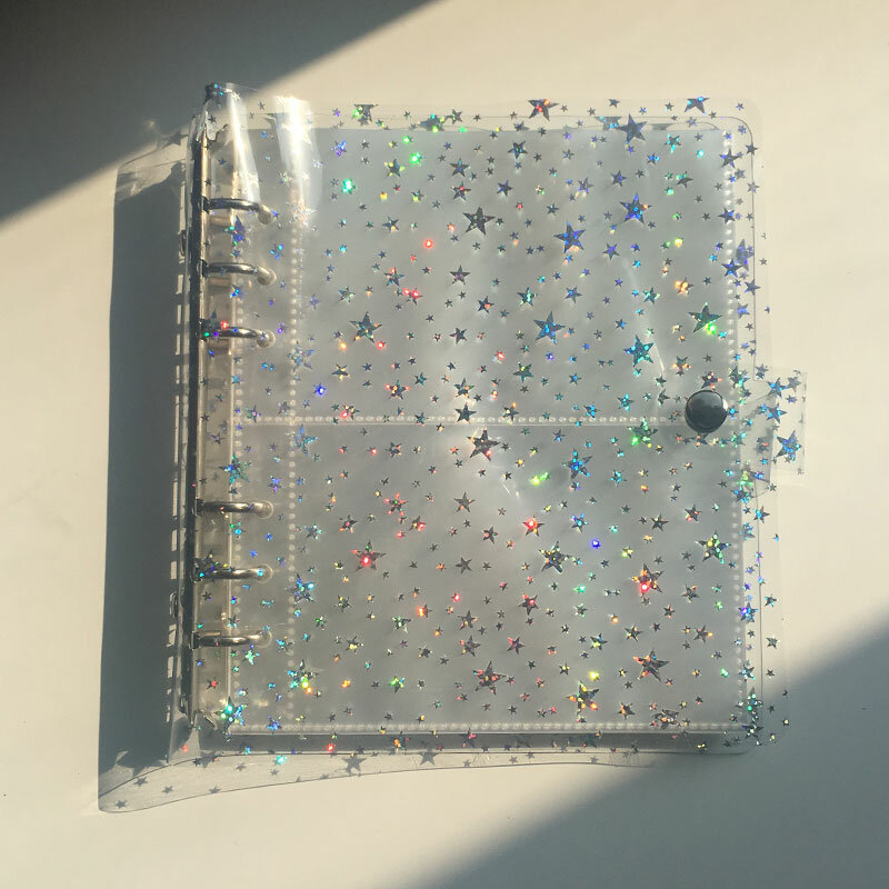 Yiwi-Album photo portable en PVC souple transparent Star, album de documents en MSI pour Mini et carte de nom