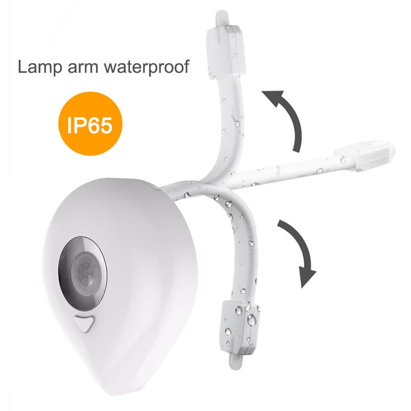 Didihou luz do banheiro sensor de movimento inteligente assento do banheiro luz noturna 8 cores mutável à prova dhot água wc lâmpada quente