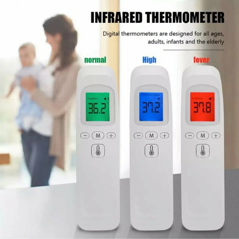 เครื่องวัดอุณหภูมิร่างกายด้วยเลเซอร์แบบไม่สัมผัสสำหรับผู้ใหญ่ใช้ในครัวเรือนดิจิทัล FTW01ร้อน termometer telinga วัดอุณหภูมิของร่างกาย