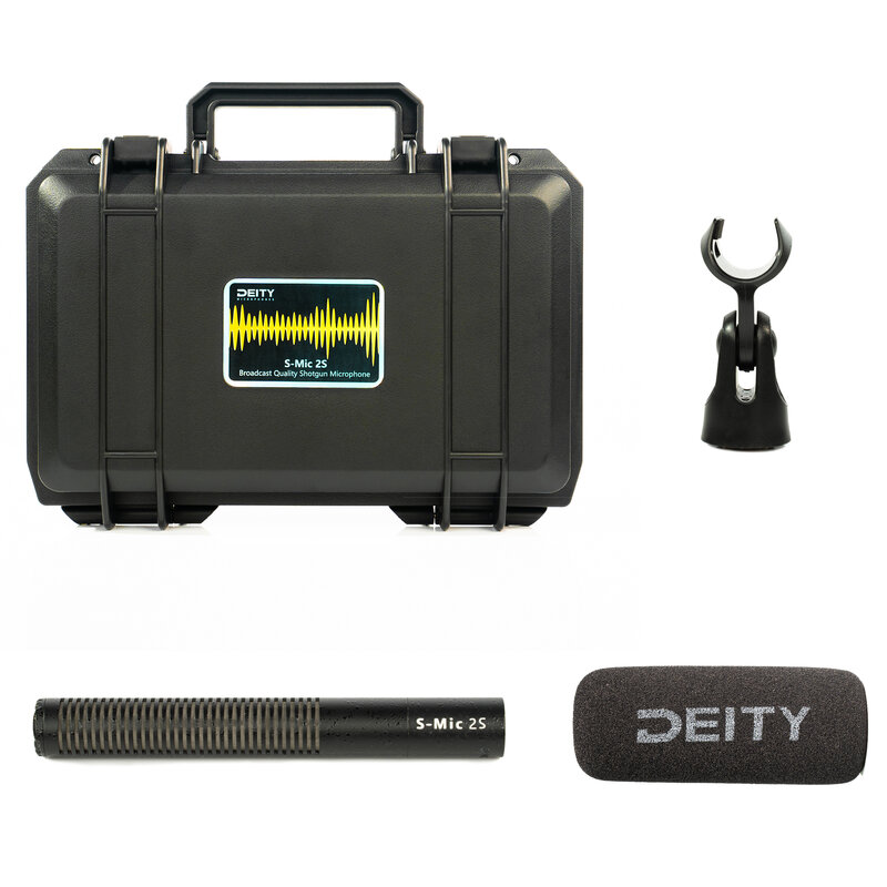DEITY S-MIC 2S Shotgun Condenser Microphone Professional Studio Camera Microfone Mic Low-noise