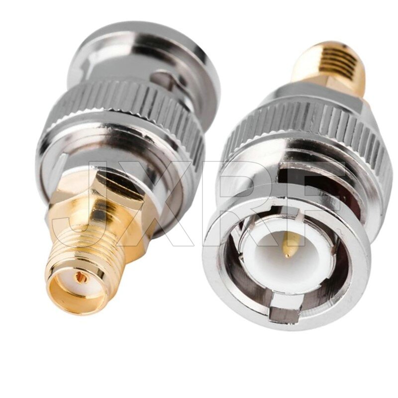 2PCS SMA Male Female to BNC Male Female adapter For Wireless LAN Devices, Coaxial cable, WiFi, Ham or Handheld Radios,