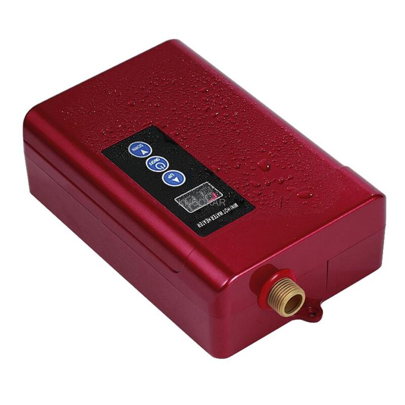 110/220V Instant Elektrische Wasser Heizung Intelligente Touch Heizung Schnelle 3 Sekunden Heiße Dusche mit Temperatur Display 4000W