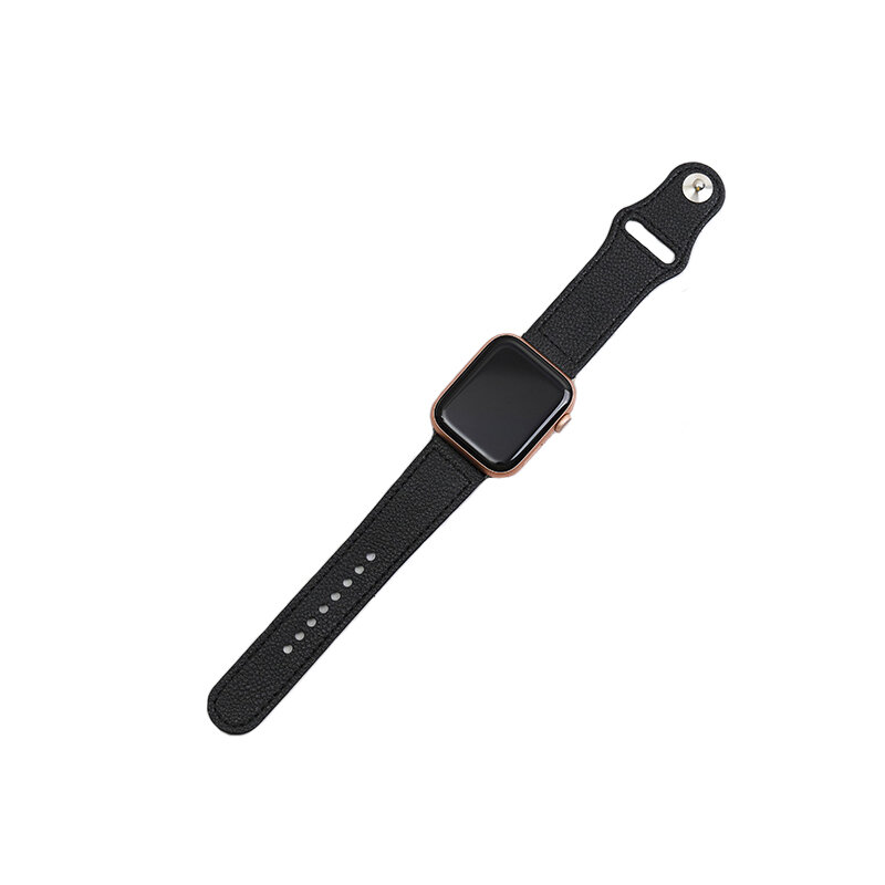 Correa de lazo de cuero genuino para apple watch band 4 3 42mm 38mm 44mm 40mm pulsera iwatch correa 2 1 accesorios de cinturón de repuesto