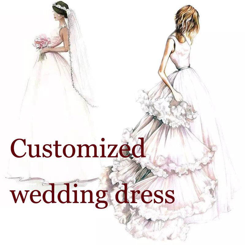 Wedding dresses are made to order, and dresses are made to order