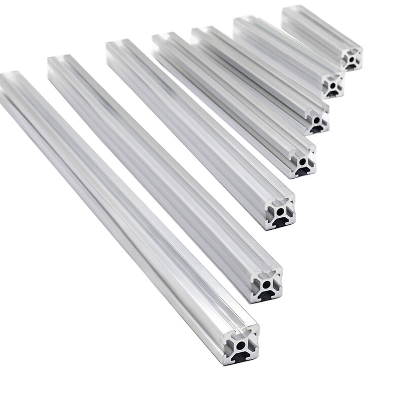 4pcs/lot 2020 Aluminum Profile Extrusion 100mm to 800mm Length Linear Rail 200mm 400mm 500mm for DIY 3D Printer Workbench CNC