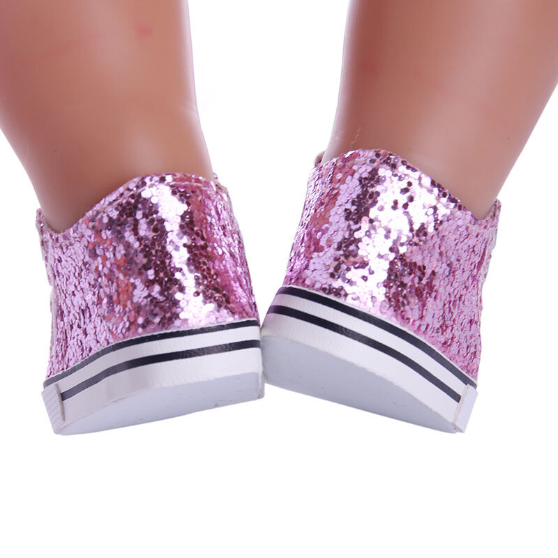 Sepatu Boneka 7 Cm untuk 43 Cm Pakaian Bayi Lahir Aksesori & 18 Inci Boneka Amerika Mainan Anak Perempuan & Nenuco, Hadiah