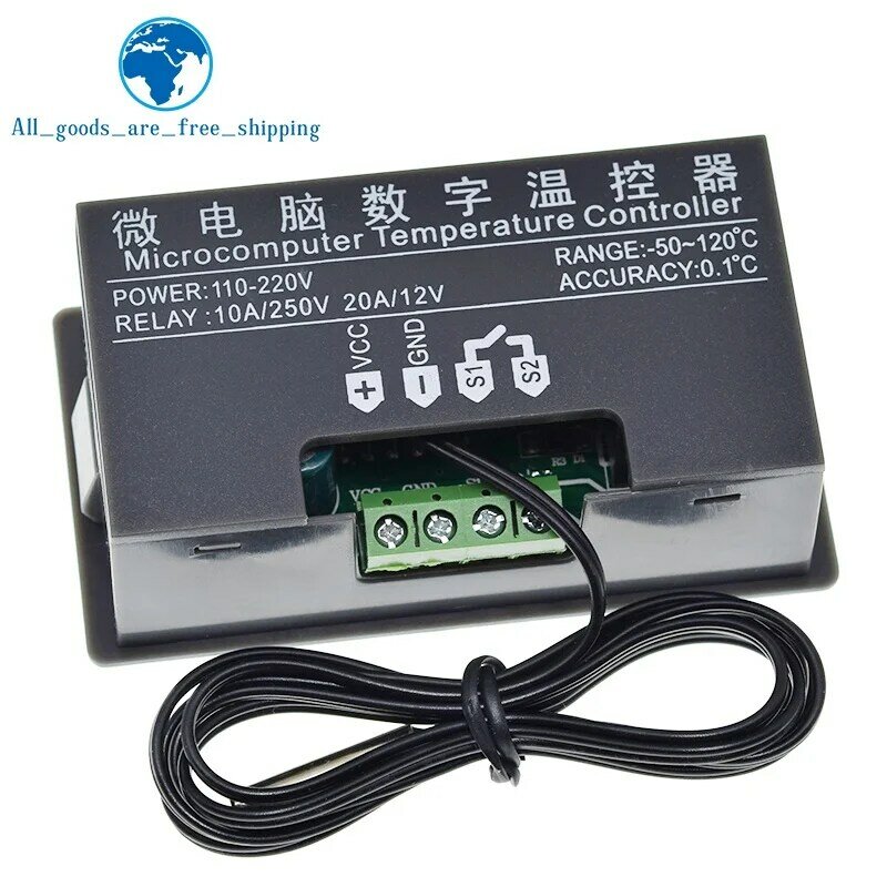 W3230 12V 24V AC110-220V Sonde linie 20A Digitale Temperatur Control Led-anzeige Thermostat Mit Wärme/Kühlung Control instrument