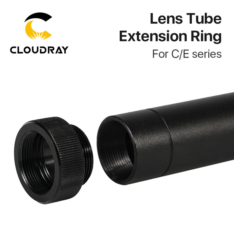 Cloudray E Series Lens Tube Extension anneau CO2 O.D.25mm Tube d'objectif pour D20 F63.5mm/127mm lentille pour Machine de découpe Laser CO2