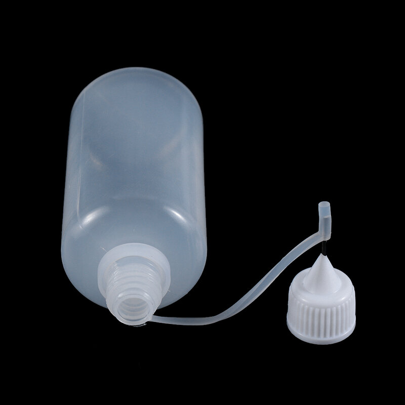 Aplicador de pegamento con punta de aguja reutilizable, botella de plástico para Quilling de papel, herramienta artesanal de papel para álbum de recortes, 5/10/20/30/50/100ML