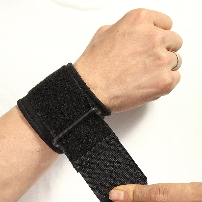 Gelang lembut pelindung pergelangan tangan, dapat diatur untuk Gym olahraga gelang pelindung karpal bernapas bungkus tali keamanan
