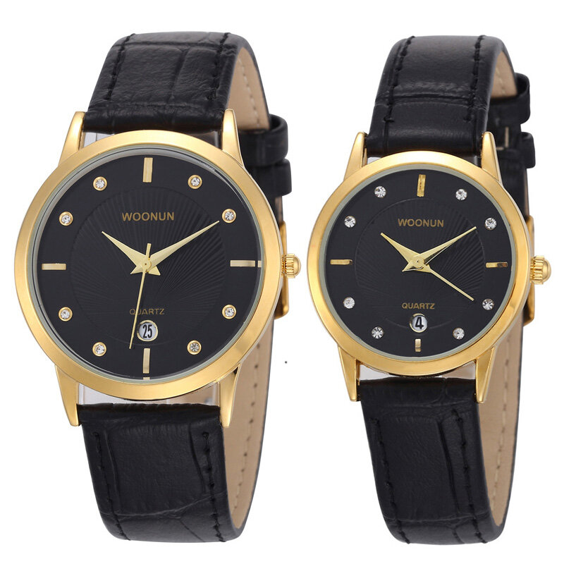 Woonon – montre de luxe pour Couple, Bracelet en cuir, Quartz, décontracté, nouvelle Production, 2023