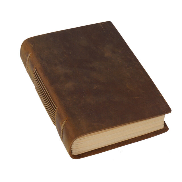 Nowy luksusowy notatnik vintage pamiętnik prezent ręcznie skórzany sketchbook nabiał