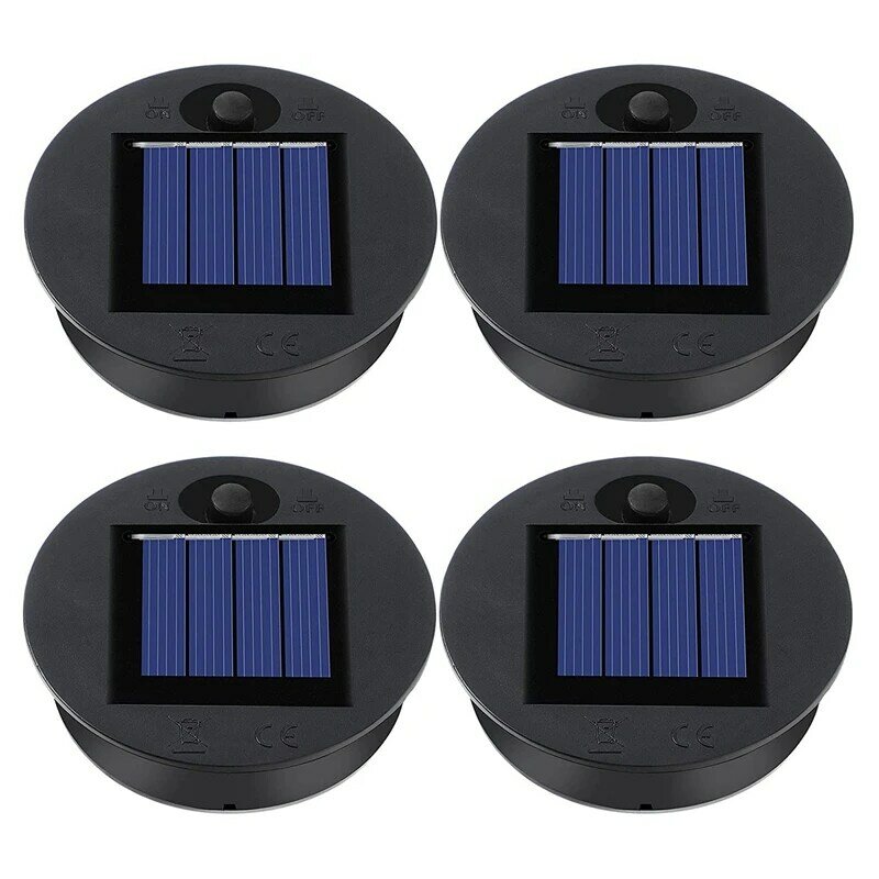 4 pezzi di ricambio luce solare top lanterna sospesa per esterni parti di luce solare luci solari rotonde impermeabili
