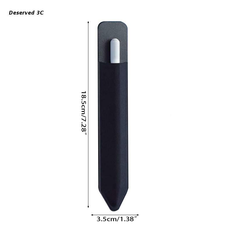 R9cb elástico lycra stylus bolso para ipad caneta de tela caso protetor bolsa manga adesiva para apple lápis caneta caneta preto