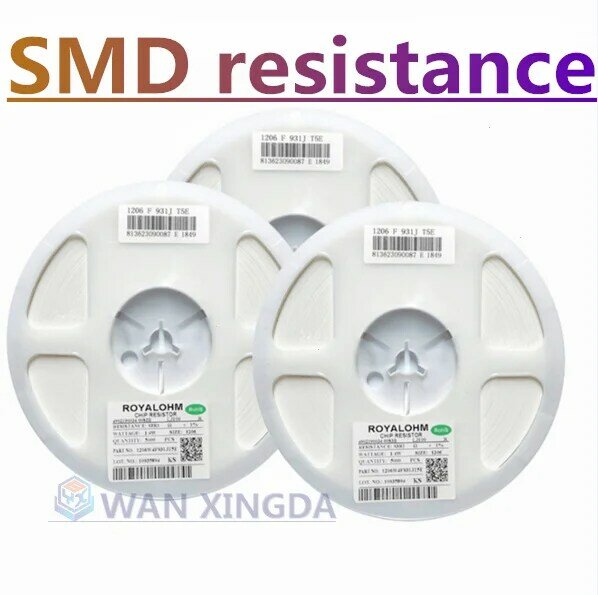 Высокоточный резистор SMD 100 0201 1R 2R 3R 4R 5.6R 10R 20R 30R 40R 56R 68R 82R 0.1R 100R 220R 470R 1K 10K 20K 33K 82k, 1% шт.