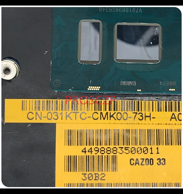CN-031KTC 031KTC 31KTC płyta główna dla Dell XPS 13 serii 9360 Laptop płyta główna CAZ00 LA-D841P W/ SR340 I5-7300U CPU 100% testowane