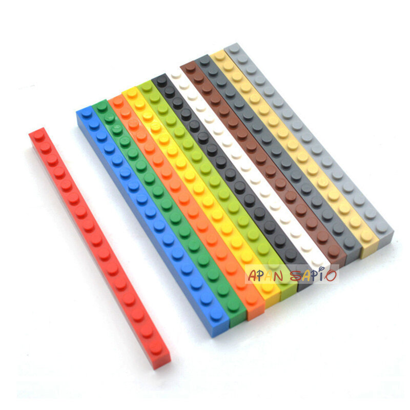 50pcs Thick 1x16 Dots DIY Building Blocks Figures Bricks Educational Creative Size Compatible With Brands Toys for Children 2465