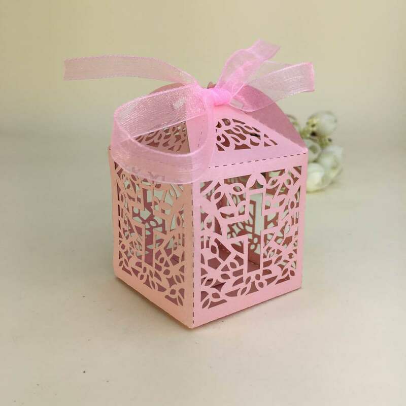 Bonbonnières/boîtes à dragées Musuntas en forme de cage à oiseaux Pour mariages, baptêmes, décoration de onglets, Lot de 50