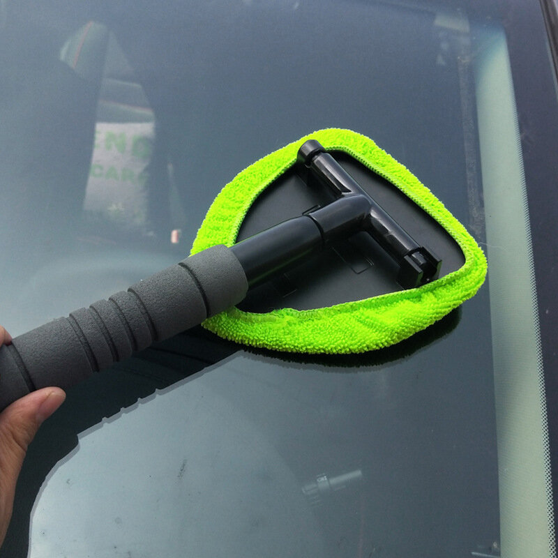 Telescopic Window Glass Cleaner Brush Kit Car Window Windshield Cleaning Wash Tool Inside Interior Auto Glass Wiper
