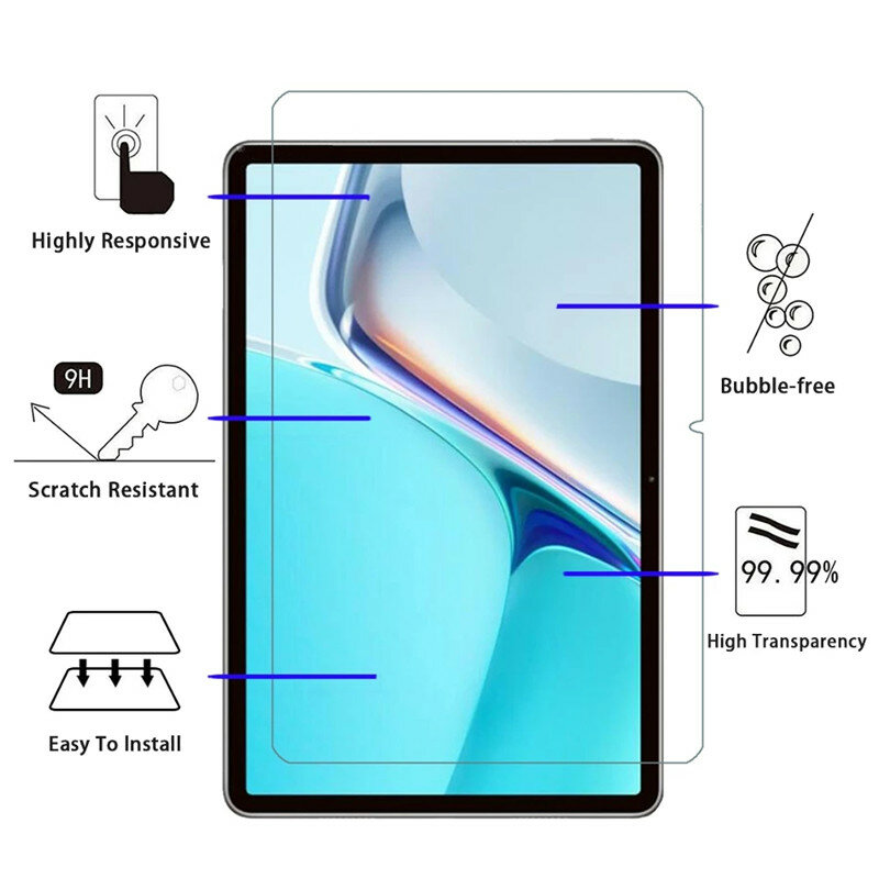 9H กระจกนิรภัยสำหรับ Huawei MatePad 11 (2021) 10.95นิ้วแท็บเล็ตป้องกันฟิล์มสำหรับ MatePad 11 DBY-W09 DBY-L09