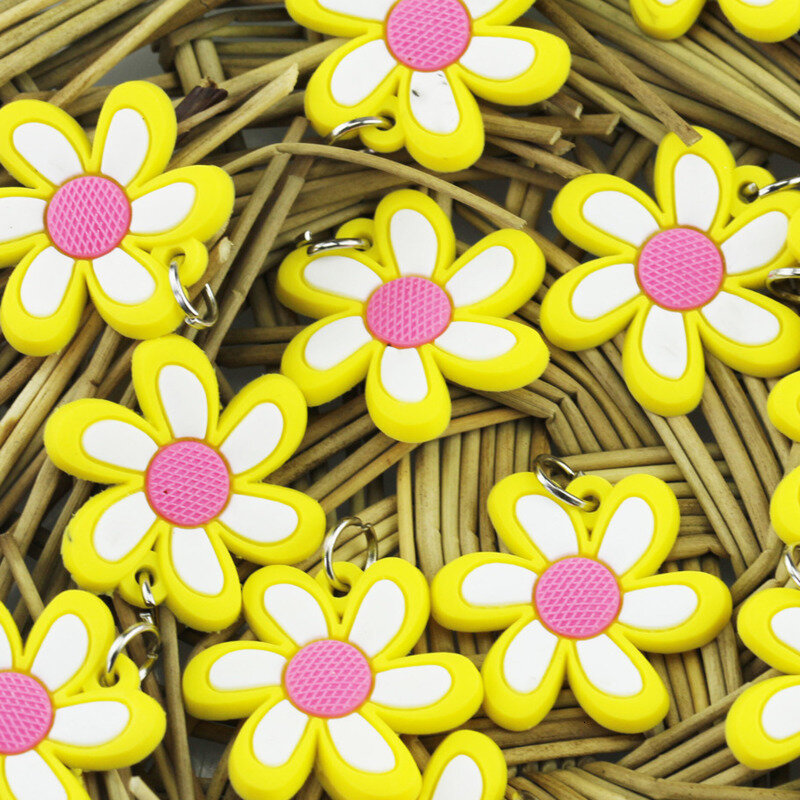 100 pezzi pendenti fai da te telaio colorato elastico braccialetto creazione di gioielli perline giocattolo colorato fiore animale perline stile casuale 2019