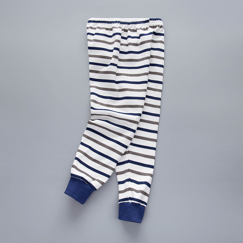 Autumn Baby Kids Childrens Pants Printing Striped Toddler Classic Leggings Boys Girls Pants 3-8Y Winter Underwear