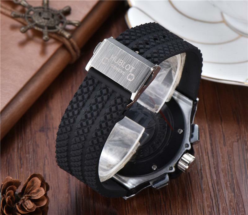 HUBLOT-relojes de cuarzo de lujo para hombre, relojes de pulsera mecánicos, correa de acero inoxidable, reloj de pulsera para hombre, vestido de negocios clásico