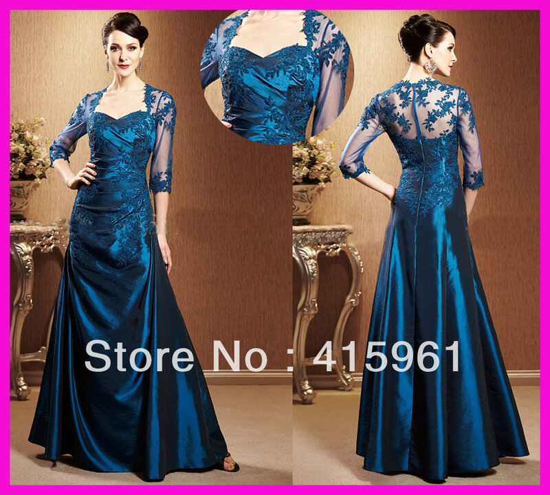 Женское длинное кружевное платье It's yiiya, темно-синее платье из тафты с аппликацией на лето 2019
