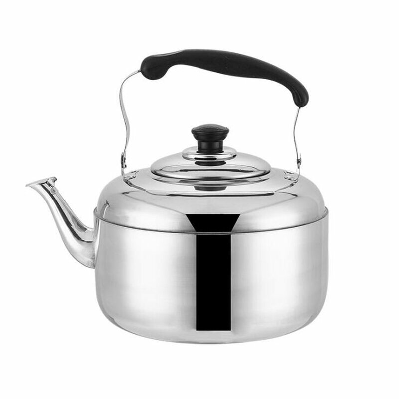 Stainless Steel Kettle Kettle Thick Sound Large Capacity Kettle Induction Cooker Gas Stove Gas Kettle 4L5L6L Camping Kitchen