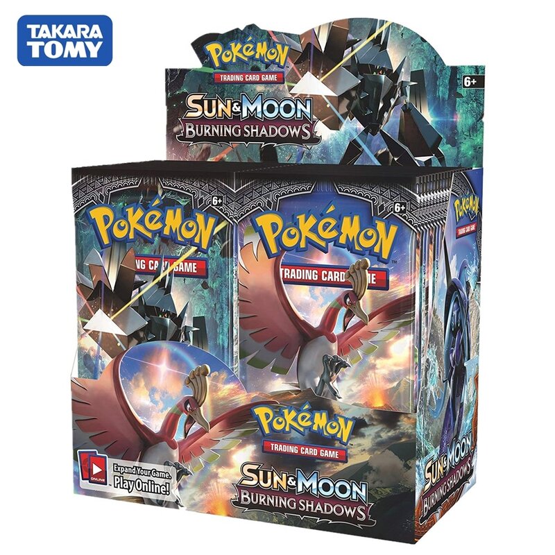 324pcs/box Pokemon cards TCG: Sun & Moon Series Booster Box Collectible Trading Card Game Kids Toys