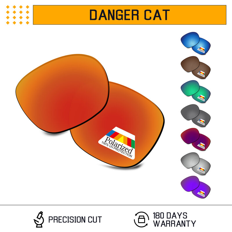 Bwake 편광 된 교체 용 렌즈-전기 위험 고양이 선글라스 프레임-여러 옵션