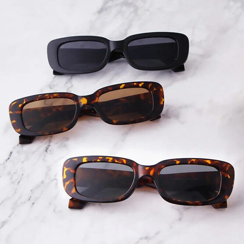 2022 New Fashion Vintage Sunglasses Women Brand Designer Retro Sunglass Rectangle Sun Glasses Oculos Lunette De Soleil Femm