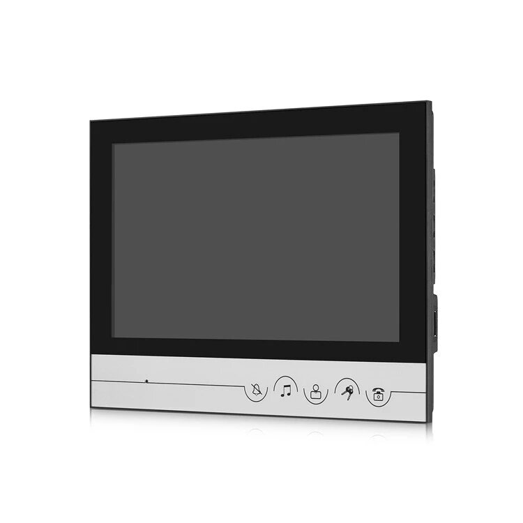 Monitor de 9 pulgadas para vídeo, intercomunicador con pantalla táctil, timbre manos libres, dos a dos